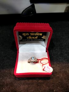 Evil Eye Pure Silver Ring 925  (Wt: 2gm)