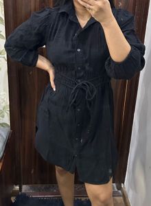 GAP Women Pure Cotton Mini Shirt Dress