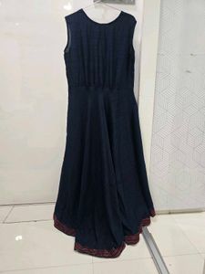 Stylish Navy Blue Anarkali Suit