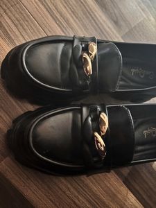 Black Loafers Size 37 Euro