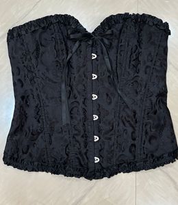Savana Black Brocade Corset Top