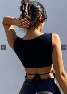 Sleek Black Cut-Out Tank Top