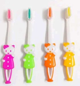Cute Hello Kitty Toothbrushes (Set of 4)