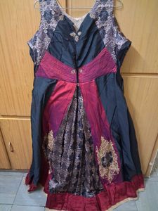XXL Cold shoulder black gown