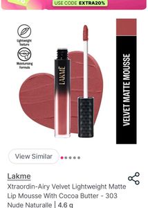 Lakme Xtraordin-Airy Velvet Matte Lip Mousse