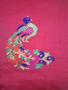 Beautiful Peacock Motifs Saree