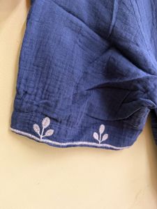 Embroidered Blue Shirt