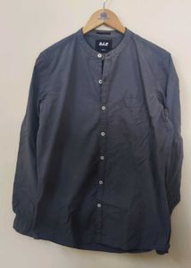 Men's Dark Grey Casual Shirt
