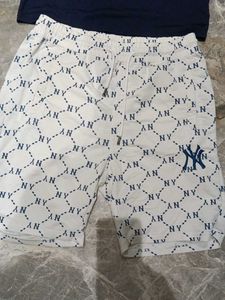 Men's NY Print T-shirt &amp; Shorts Set