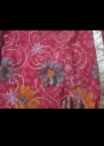Beautiful Pink Saree with Blouse
