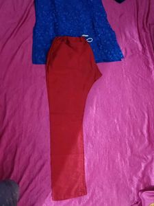 Elegant Blue Embroidered Kurta