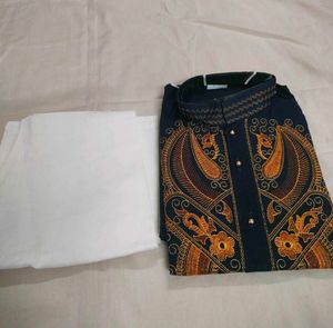 Navy Blue Kurta Set for boys