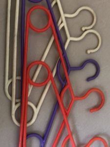 Set of 5 Colorful Plastic Hangers
