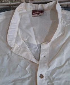 boy Cream Kurta and Pajama Set