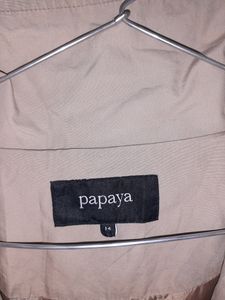 Papaya Beige Trench Coat
