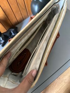 Stylish Two-Tone Handbag
