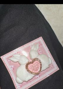 flower knows Cute Bunny Brooch Pin