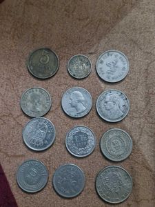 12 pcs Collection of Global Coins
