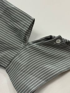 Split Design Asymmetrical Striped Shirtdress