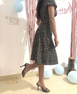 OVS Chic Black &amp; White Print A-Line Dress