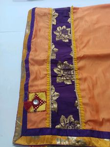 Beautiful Orange 🍊 Saree