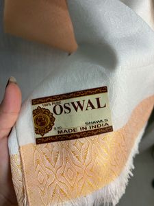 Elegant Peach &amp; Cream Shawl