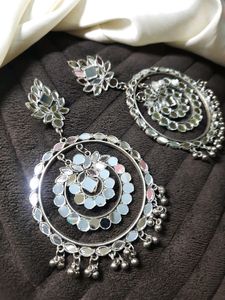 Mouni Roy inspired -Gorgeous Mirror work Earrings 👌💞