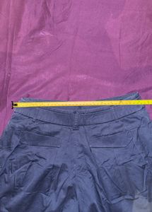 Blue pleated skort
