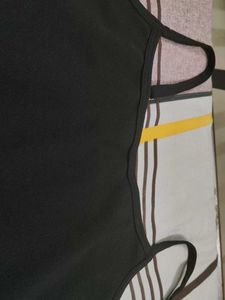 Simple Black Spaghetti Strap Dress