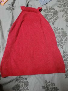 Sparkly Red Sleeveless Top