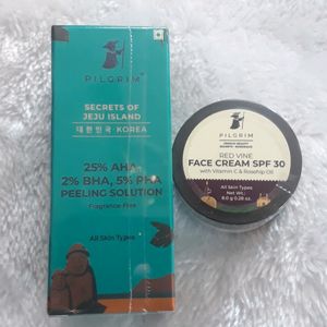 Pilgrim 25% AHA 2 % PEELING SOLUTION AND RED VINE