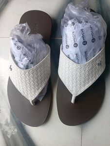 Mochi White Flip Flops for Women