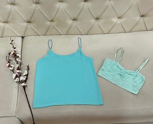 Combo Cute Camisole &amp; Lace Bralette Set
