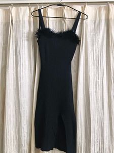 Black Fur dress