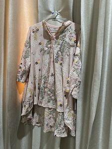 Floral Print High-Low Kurti