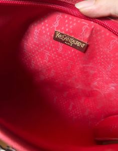 vintage YSL clutch bag