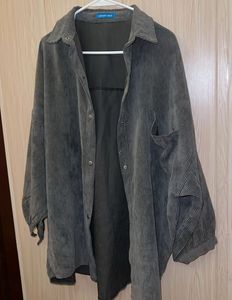 Oversized Corduroy Shirt Jacket