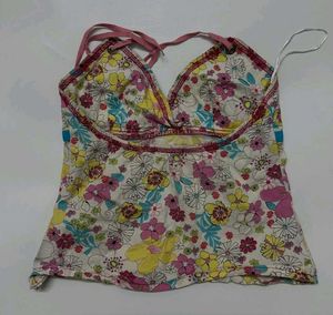 Floral Halter Neck Top