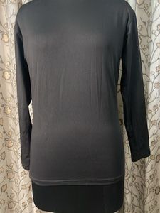 Elegant Black Mock Neck Top