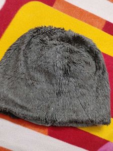 Kashmiri Fuzzy Gray Beanie