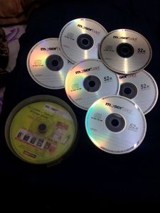 combo of 6 Blank  &amp; 2 filled with songs CD's
