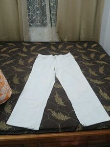Classic White Wide Leg Jeans