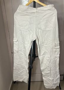 White Cargo Pants