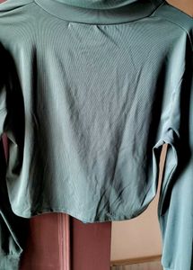 Stylish Lace-Up Back Cropped Top