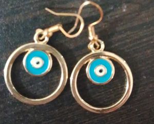 Evil Eye Hoop Earrings