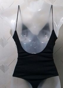 H&amp;M Sleek Black Bodysuit