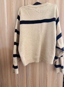 Mango Cozy Striped Knit Sweater