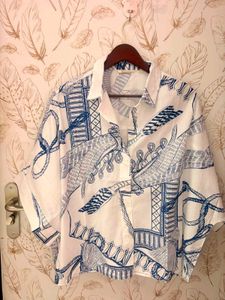 floral oversize shirt