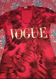 Vogue T-Shirt and Striped Top