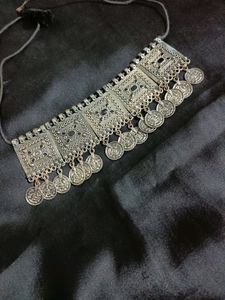 Combo Of 1 Choker And 2 Oxidised Earrings
